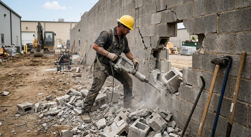 Block Wall Demolition in Sacramento, CA