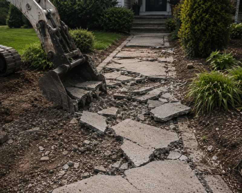 Concrete Pathway Removal in Bergen County, NJ