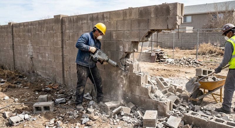 Concrete Wall Removal in Sacramento, CA