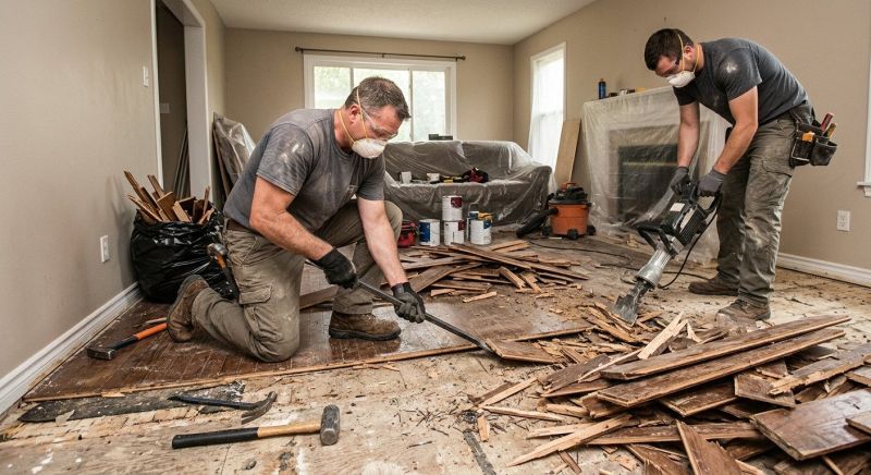 Hardwood Floor Demolition in Sacramento, CA