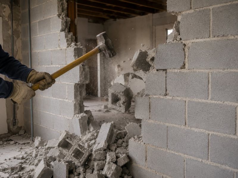 Masonry Demolition in Sacramento, CA