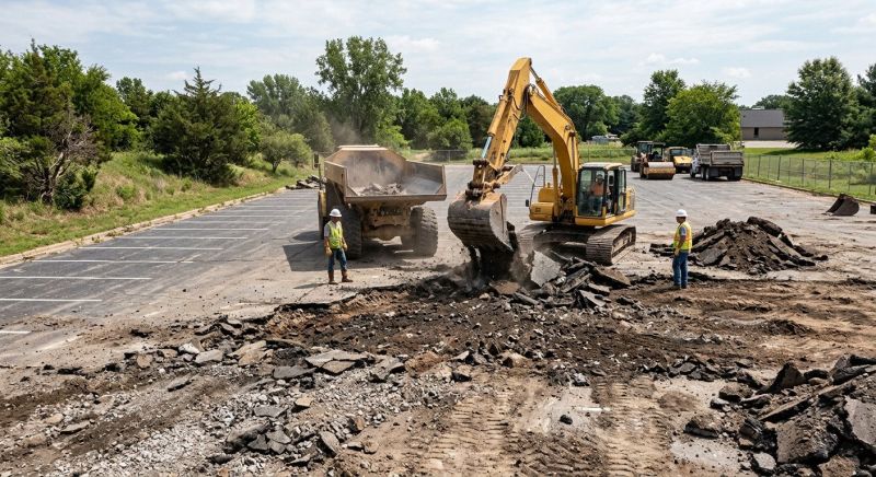 Parking Lot Removal in Katy, TX