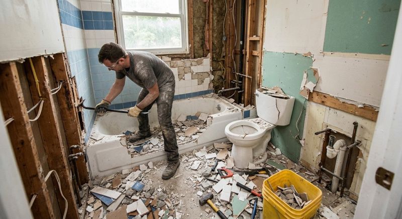 Bathroom Demolition in Bergen County, NJ
