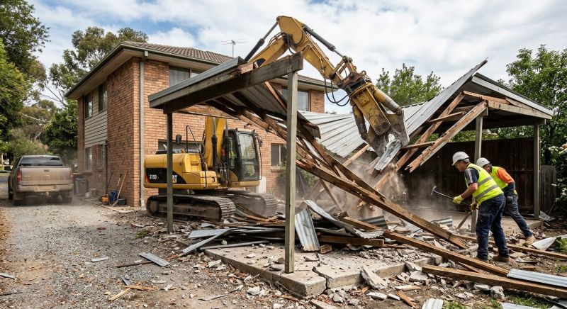 Carport Demolition in Bergen County, NJ