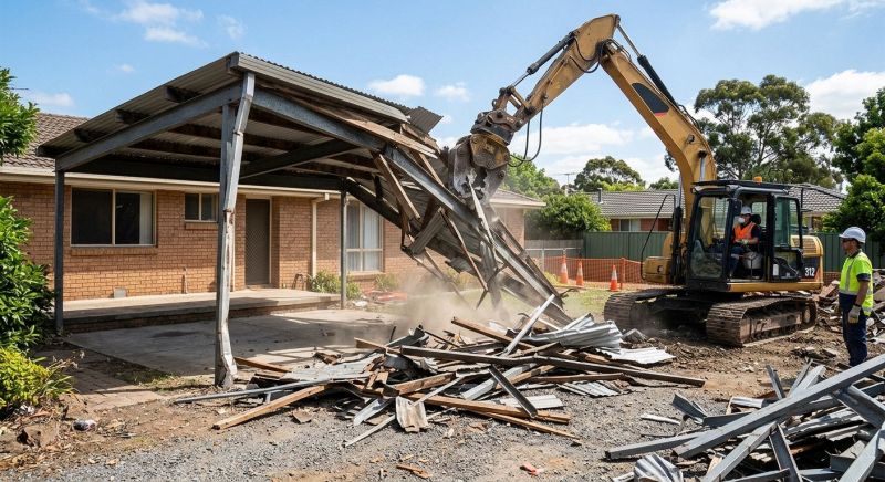 Carport Demolition in Bergen County, NJ