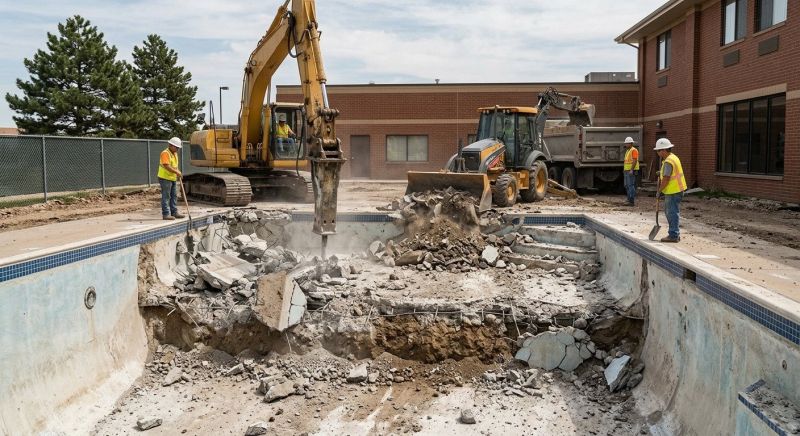 Commercial Pool Removal in Bergen County, NJ