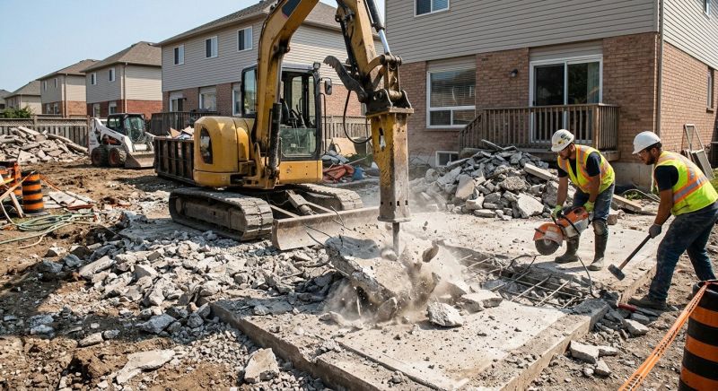 Concrete Pavement Demolition in Bergen County, NJ