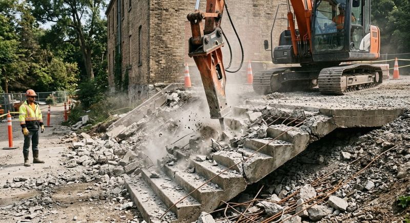 Concrete Steps Demolition in Bergen County, NJ