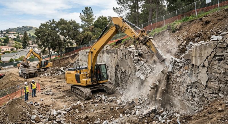 Concrete Wall Demolition in Bergen County, NJ