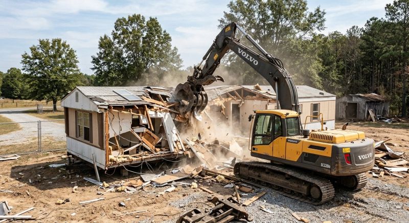 Double Wide Demolition in Bergen County, NJ
