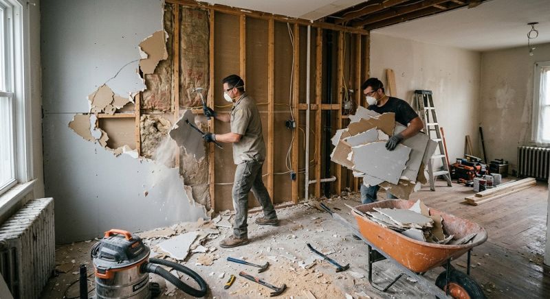 Drywall Removal in Bergen County, NJ