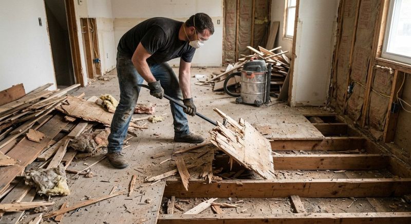 Hardwood Floor Demolition in Bergen County, NJ