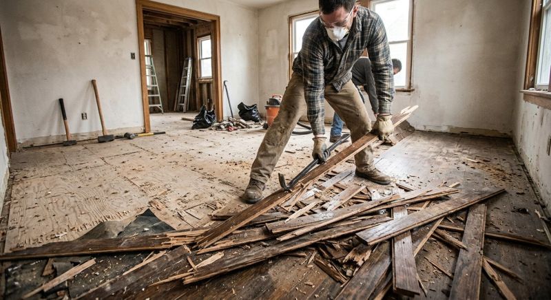 Hardwood Floor Demolition in Frederick, MD