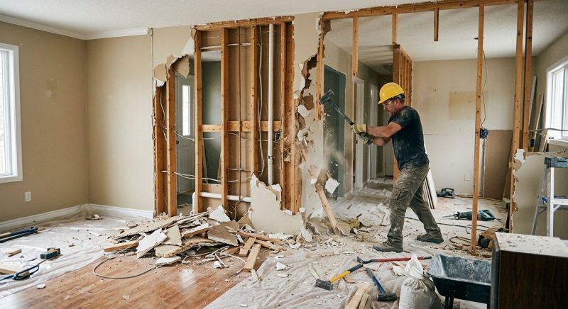 Interior Wall Demolition in Sacramento, CA