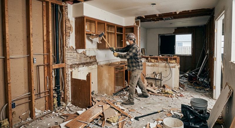 Kitchen Wall Demolition in Frederick, MD
