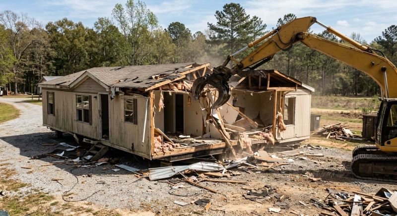 Mobile Home Demolition in Houston, TX