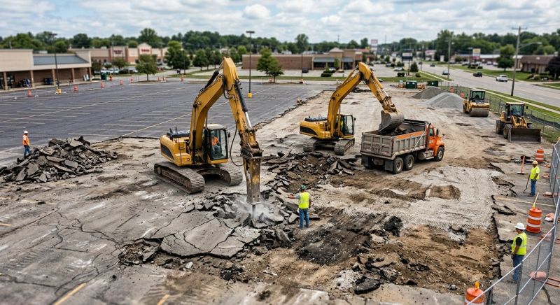 Parking Lot Removal in Houston, TX