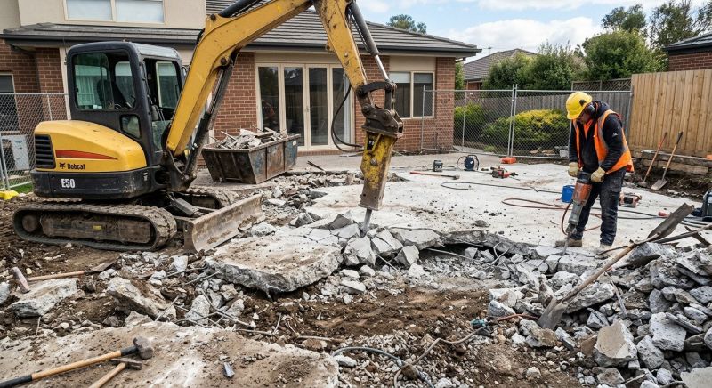 Patio Slab Demolition in Sacramento, CA