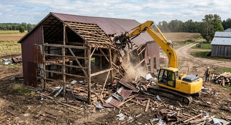 Pole Barn Demolition in Bergen County, NJ