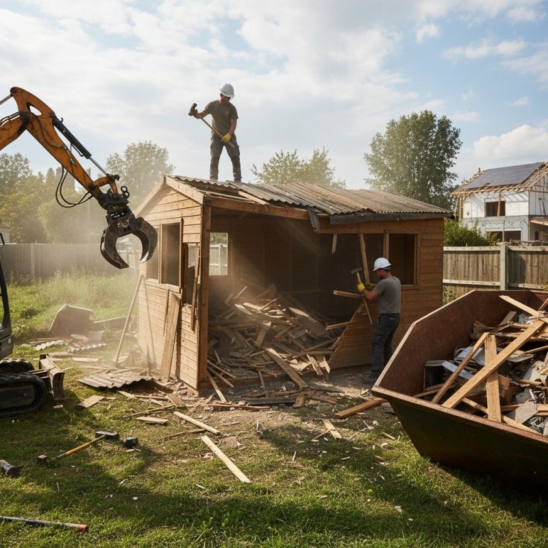 Shed Demolition in Sacramento, CA