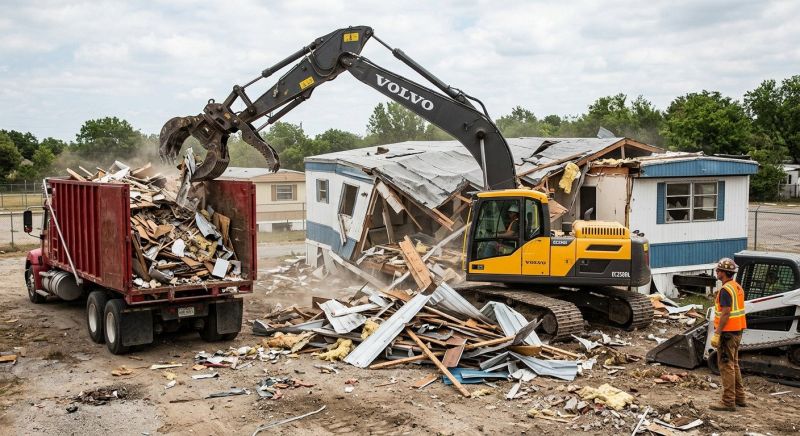 Trailer Home Demolition in Houston, TX