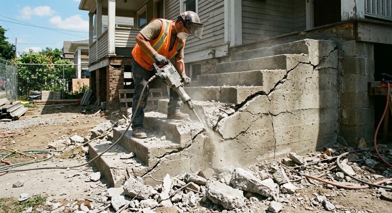 Walkway Demolition in Sacramento, CA